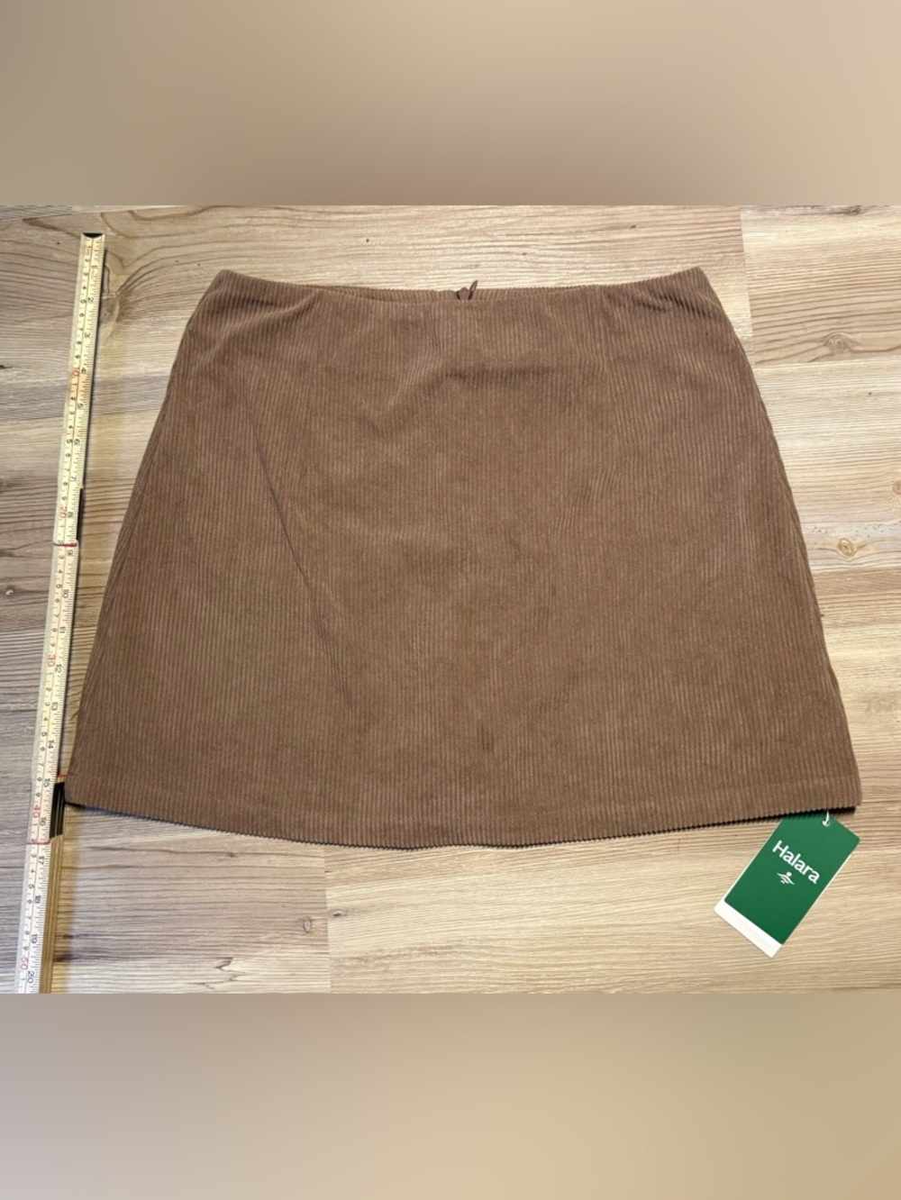 High Waisted 2-in-1 A Line Mini Corduroy Casual Skirt
